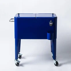 KSP Chiller Cooler Chest On Wheels 60 Qt. (Blue)