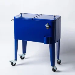 KSP Chiller Cooler Chest On Wheels 60 Qt. (Blue)