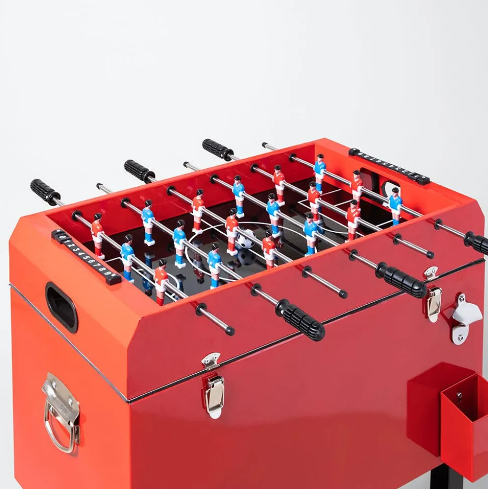 KSP Chiller '68 Qt/65 L' Cooler Chest Foosball (Red)