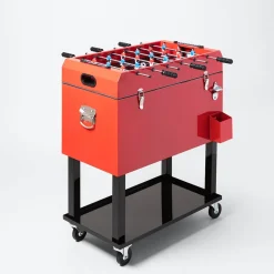 KSP Chiller '68 Qt/65 L' Cooler Chest Foosball (Red)