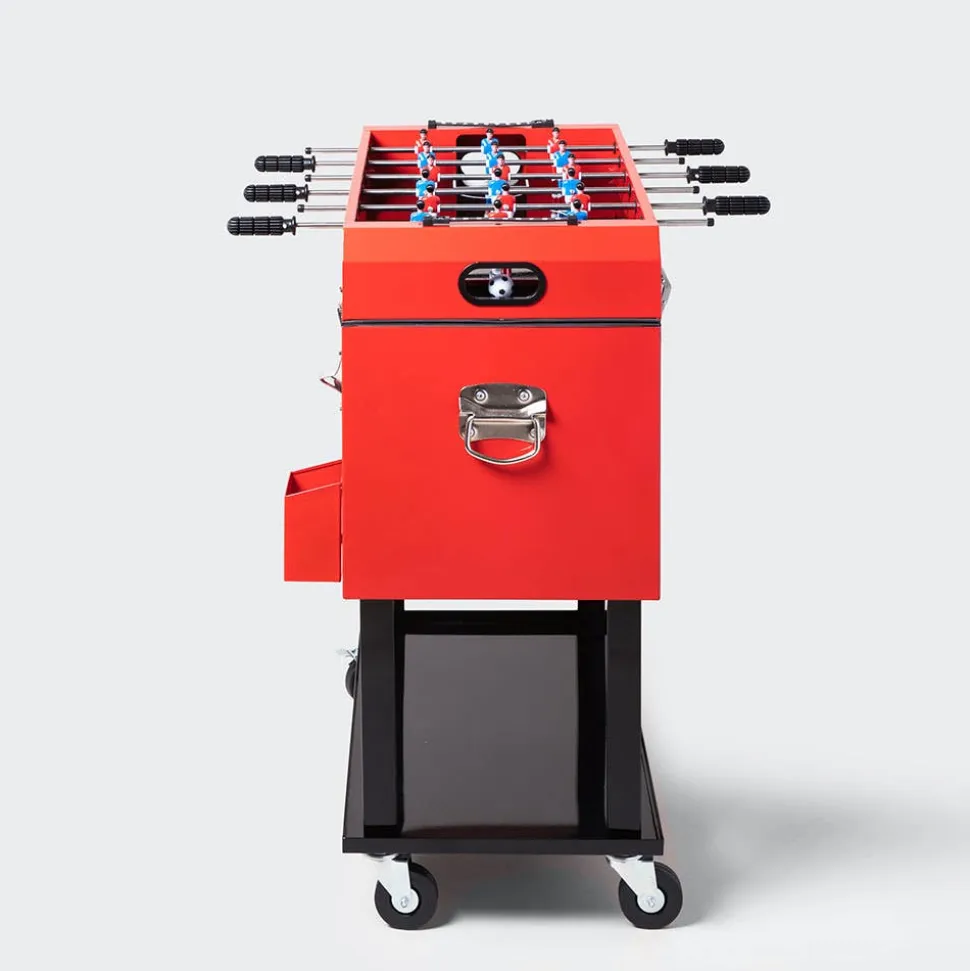 KSP Chiller '68 Qt/65 L' Cooler Chest Foosball (Red)