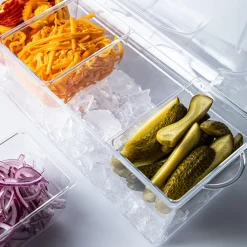 KSP Chill It Condiment Tray 16” x 6.25” x 4.75