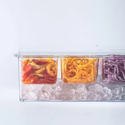 KSP Chill It Condiment Tray 16” x 6.25” x 4.75
