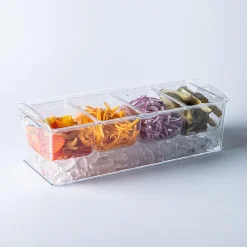 KSP Chill It Condiment Tray 16” x 6.25” x 4.75