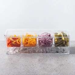 KSP Chill It Condiment Tray 16” x 6.25” x 4.75