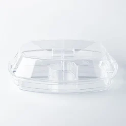 KSP Chill It 4-Section Tray - 15” x 11” x 4.5” (Clear)
