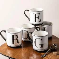 KSP Classic 'A' Monogram Mug (Black/White)