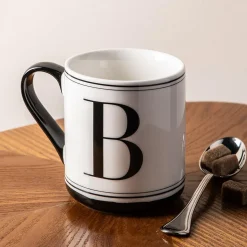KSP Classic 'B' Monogram Mug (Black/White)