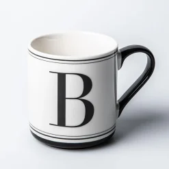 KSP Classic 'B' Monogram Mug (Black/White)