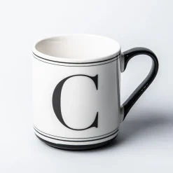 KSP Classic 'C' Monogram Mug (Black/White)