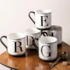 KSP Classic 'F' Monogram Mug (Black/White)