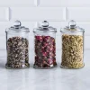 KSP Classic Glass Canister with Lid - Set of 3 (Clear)