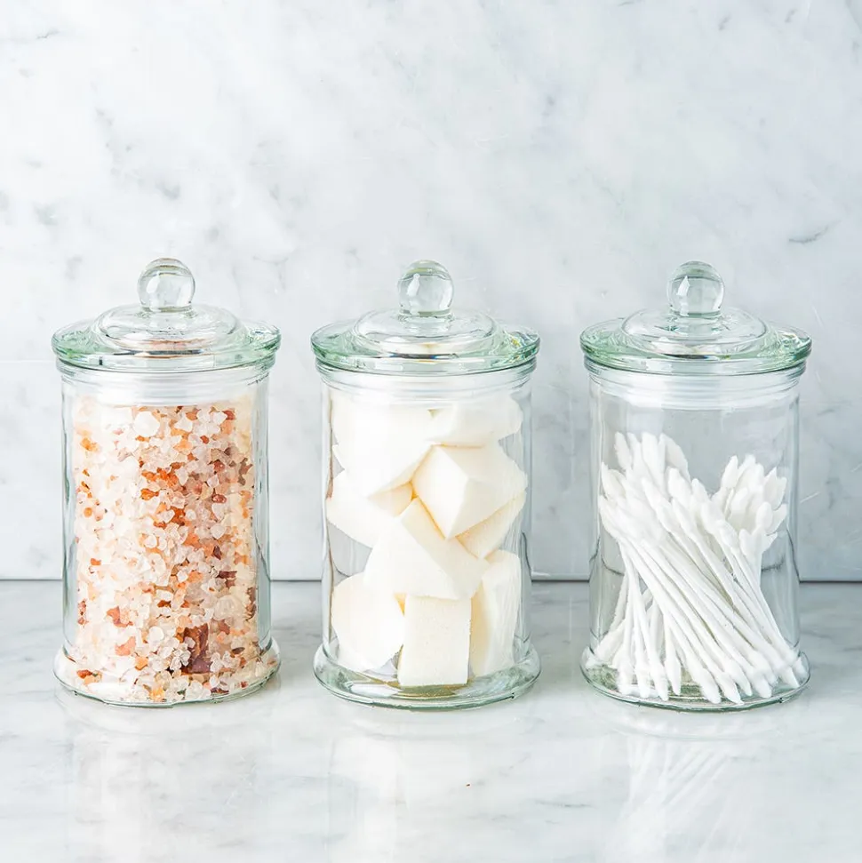 KSP Classic Glass Canister with Lid - Set of 3