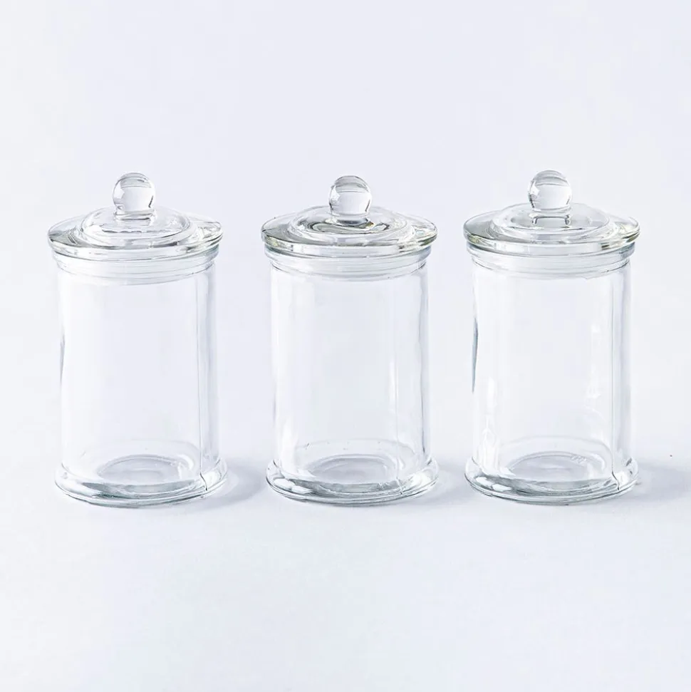 KSP Classic Glass Canister with Lid - Set of 3