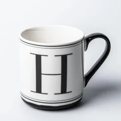 KSP Classic 'H' Monogram Mug (Black/White)