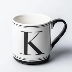KSP Classic 'K' Monogram Mug (Black/White)