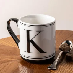KSP Classic 'K' Monogram Mug (Black/White)