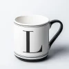 KSP Classic 'L' Monogram Mug (Black/White)