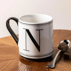 KSP Classic 'N' Monogram Mug (Black/White)