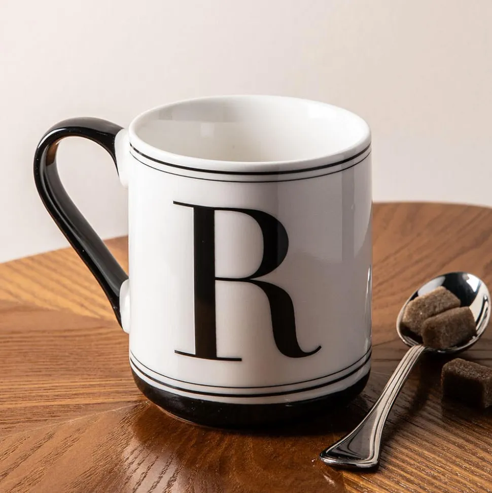 KSP Classic 'R' Monogram Mug (Black/White)