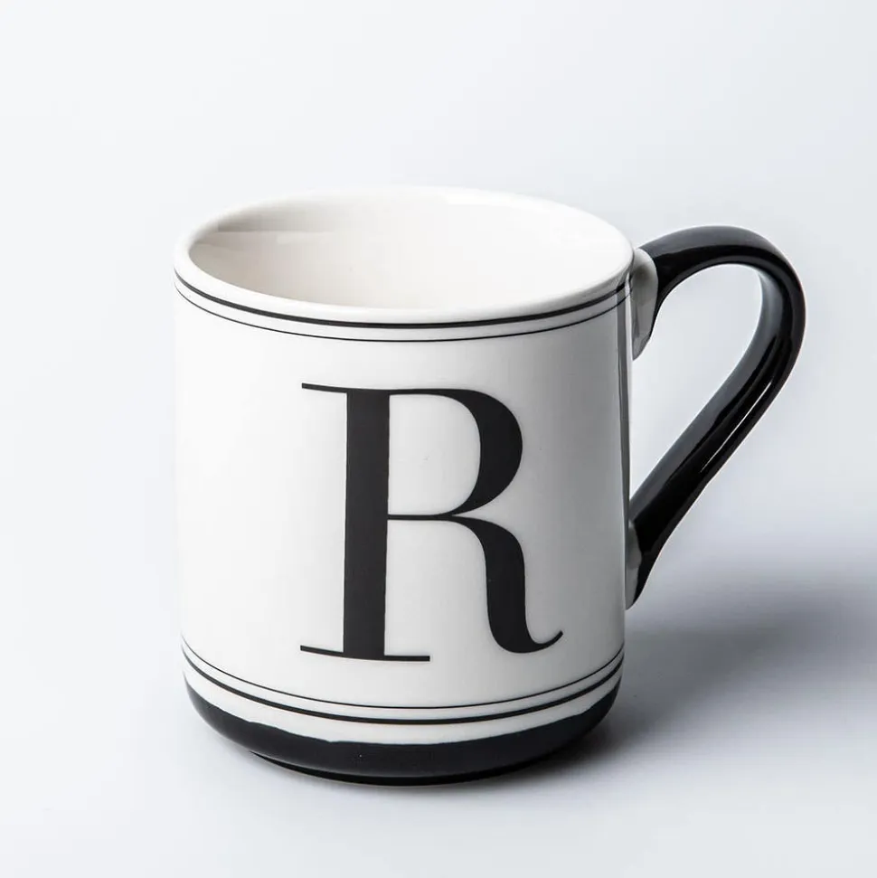 KSP Classic 'R' Monogram Mug (Black/White)