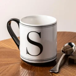 KSP Classic 'S' Monogram Mug (Black/White)