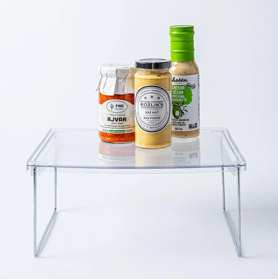 KSP Clearly Organized Stackable Folding Shelf (12x10x5.7")