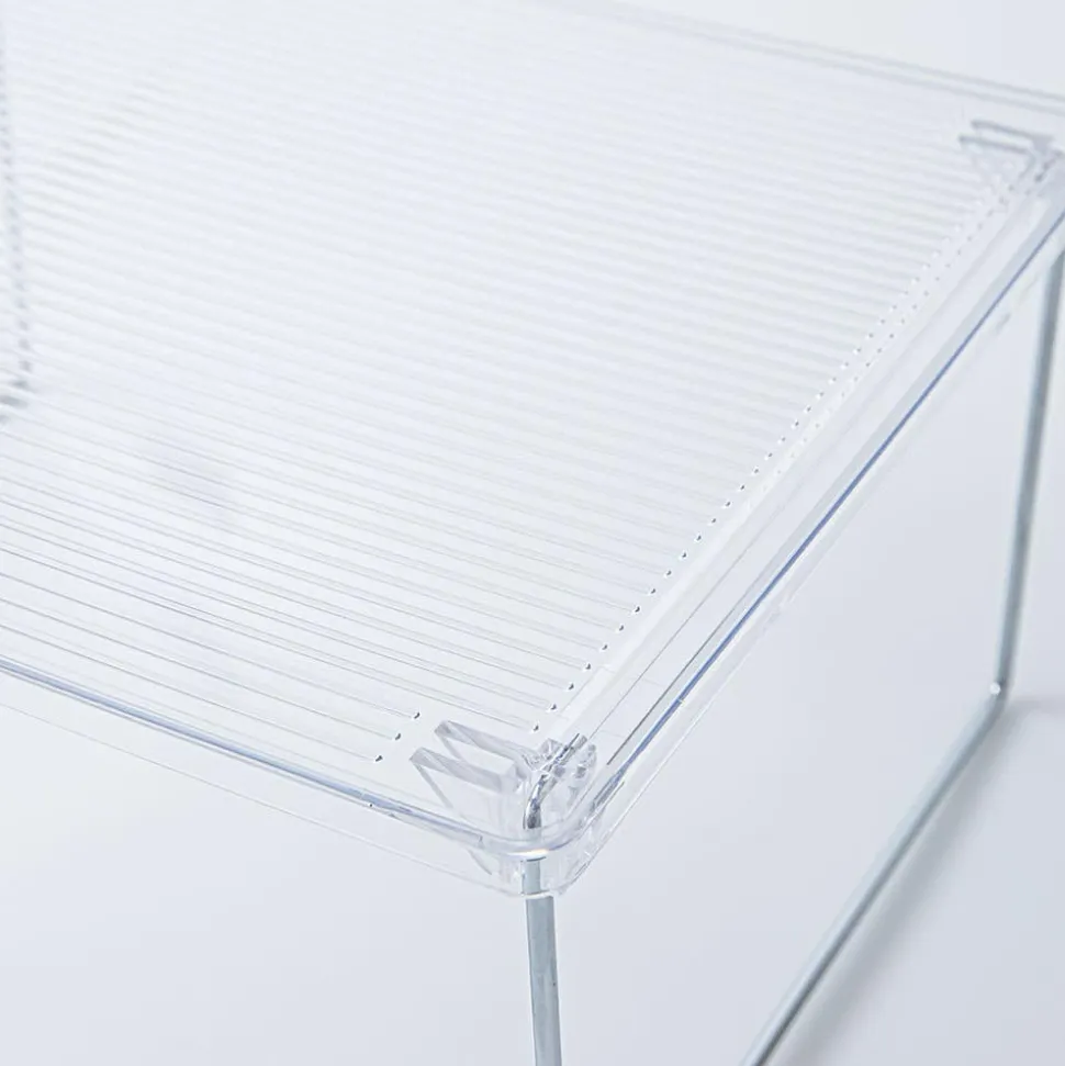 KSP Clearly Organized Stackable Folding Shelf (12x10x5.7")