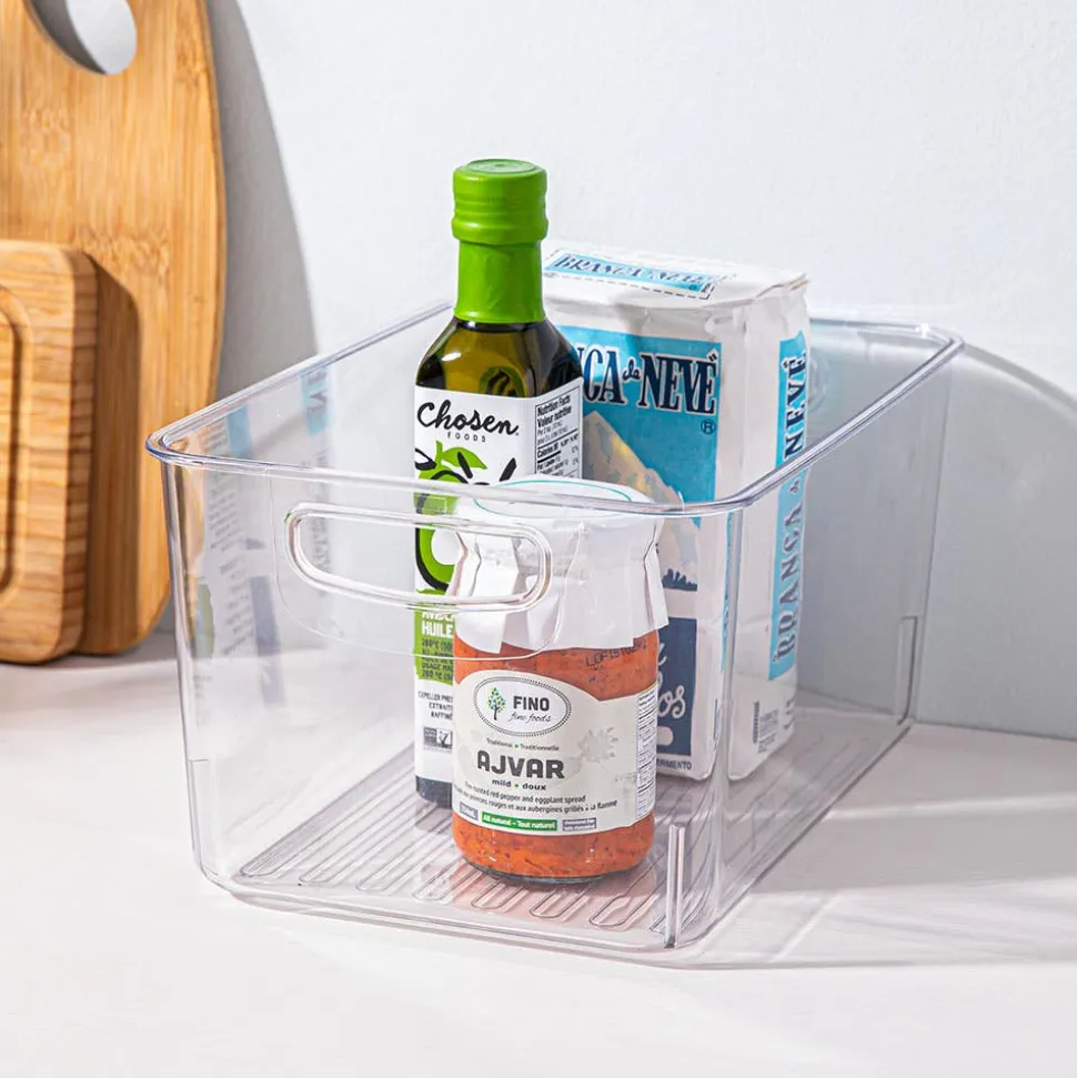 KSP Clearly Organized Storage Tote Bin (11.4x7.8x5.9")