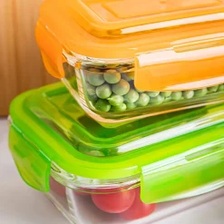 KSP Clip It Brights Glass Storage Container Combo - Set of 10