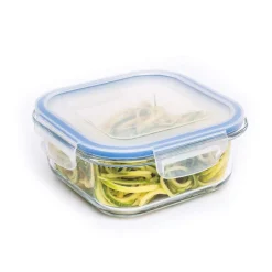 KSP Clip It Glass 760ml Storage Container (Blue)