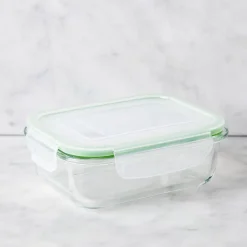 KSP Clip It Glass 600ml Storage Container (Green)
