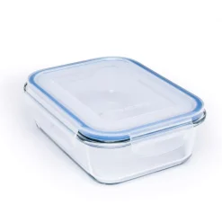 KSP Clip It Glass 1000ml Storage Container (Blue)