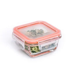 KSP Clip It Glass 150ml Storage Container (Orange)