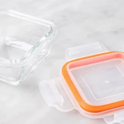 KSP Clip It Glass 150ml Storage Container (Orange)