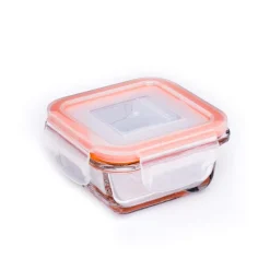 KSP Clip It Glass 150ml Storage Container (Orange)