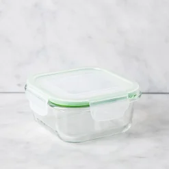 KSP Clip It Glass 495ml Storage Container (Green)