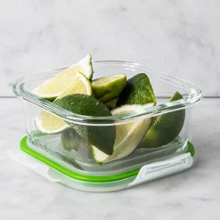 KSP Clip It Glass 495ml Storage Container (Green)