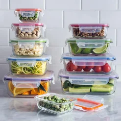 KSP Clip It Glass 180ml Storage Container (Orange)