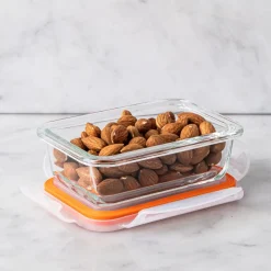 KSP Clip It Glass 180ml Storage Container (Orange)