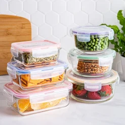 KSP Clip It Glass Storage Container Combo Set of 12