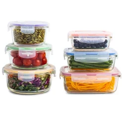 KSP Clip It Glass Storage Container Combo Set of 12
