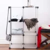 KSP Closet Cube Plastic Storage Cabinet (White/Black)