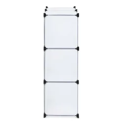 KSP Closet Cube Plastic Storage Cabinet (White/Black)