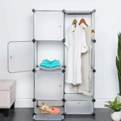 KSP Closet Cube Plastic Wardrobe (White)