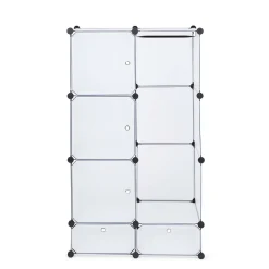KSP Closet Cube Plastic Wardrobe (White)