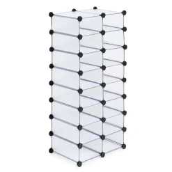 KSP Closet Cube '16-Shoe' Plastic Shoe Cabinet (White)