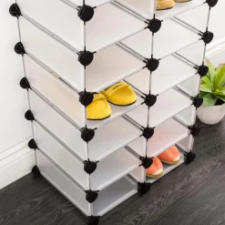 KSP Closet Cube '16-Shoe' Plastic Shoe Cabinet (White)