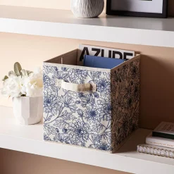 KSP Collapsible 'Dahlia' Non-Woven Storage Bin 10x10x11