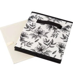 KSP Collapsible 'Floral' Non-Woven Storage Bin (Ivory) 10x10x11"